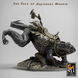 Landing Frog - Saddled - The Tale of Archduke Mousin - Lord of the Print - Wargaming D&D DnD
