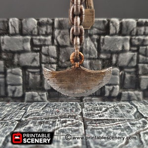Swinging Blade Trap - 28mm Clorehaven and the Goblin Grotto Wargaming Terrain Scatter D&D DnD Pathfinder