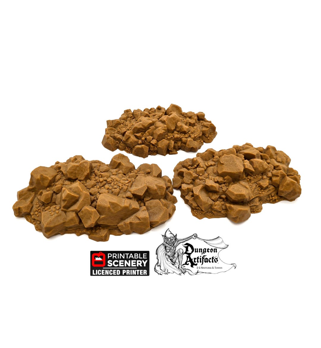 Jagged Rocks Scatter - Chunky Rocks - 15mm 28mm 32mm 40mm - Printable ...