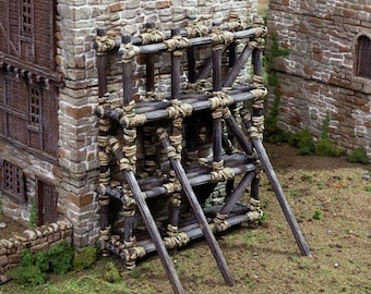 Wooden Scaffold - King and Country - Printable Scenery Terrain Wargaming D&D DnD 10mm 15mm 20mm 25mm 28mm 32mm 40mm 54mm