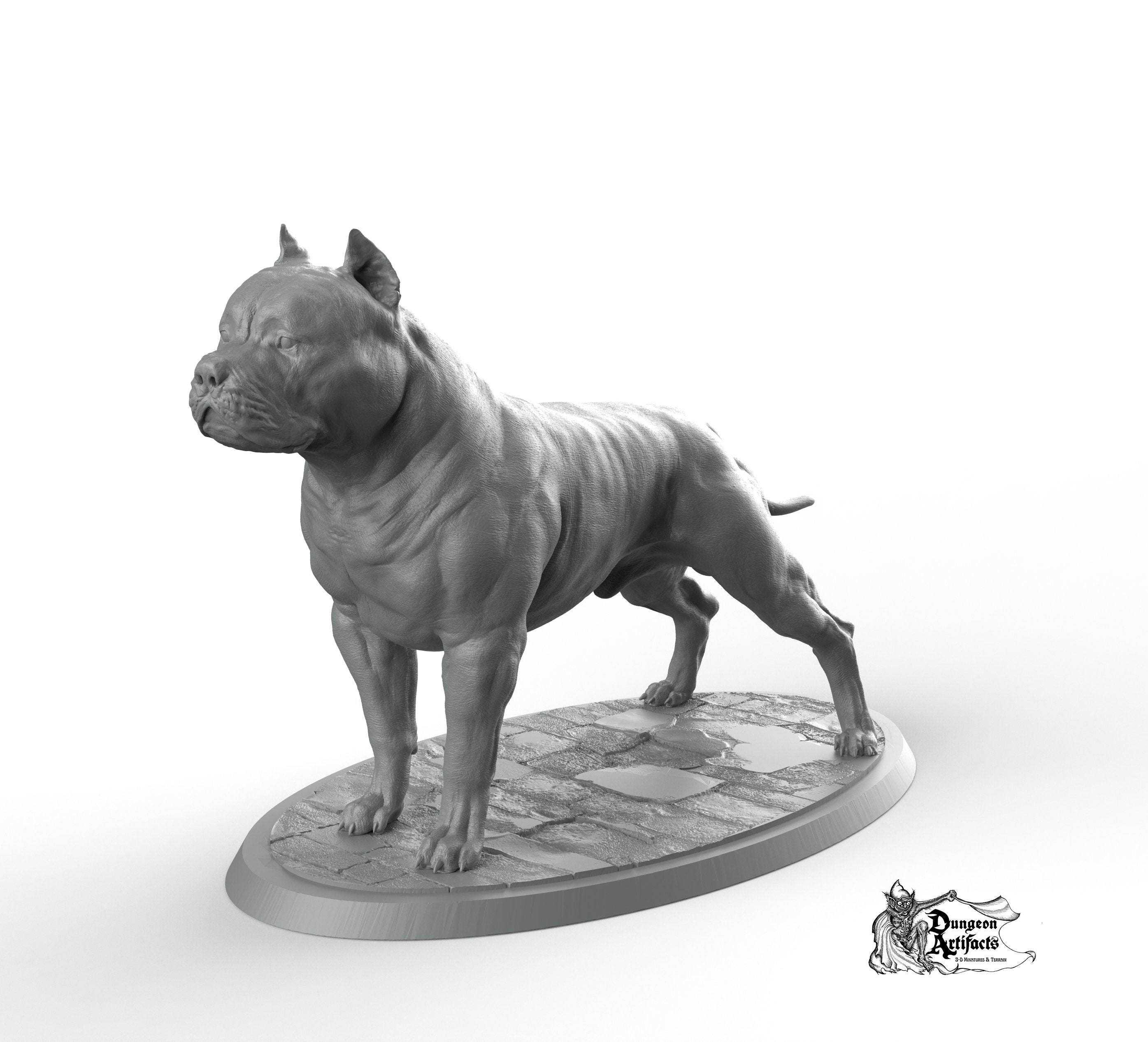 American Pit Bull - Printomancer3d Printomancer Miniatures