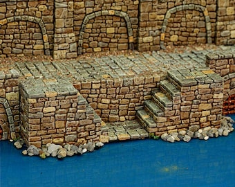 City Foundation Pack - Cities of Ramshackle and Ruin - Printable Scenery - Terrain, Wargaming, D&D, DnD