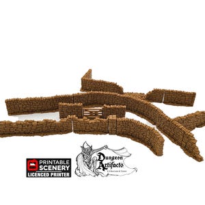 Country High Walls - King and Country - Printable Scenery Terrain Wargaming D&D DnD