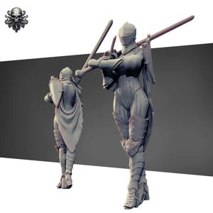 Zweihander Saint - Trench Souls Of Anor London - Realsteone - Terrain Wargaming D&D DnD 32mm 40mm 54mm