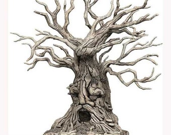 Miya Moto - Hagglethorn Hollow - Printable Scenery Wargaming D&D DnD 28mm 32mm 40mm