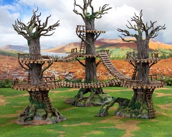 The Forest Forts - Rise of the Halflings - Printable Scenery Terrain Wargaming D&D DnD