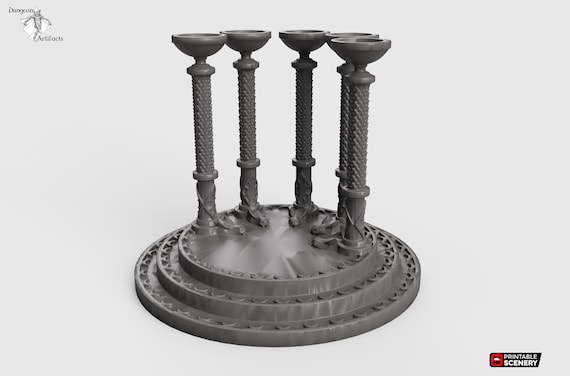 Rampage Dragon Dais 28mm 32mm Wargaming Terrain D D Dnd Etsy