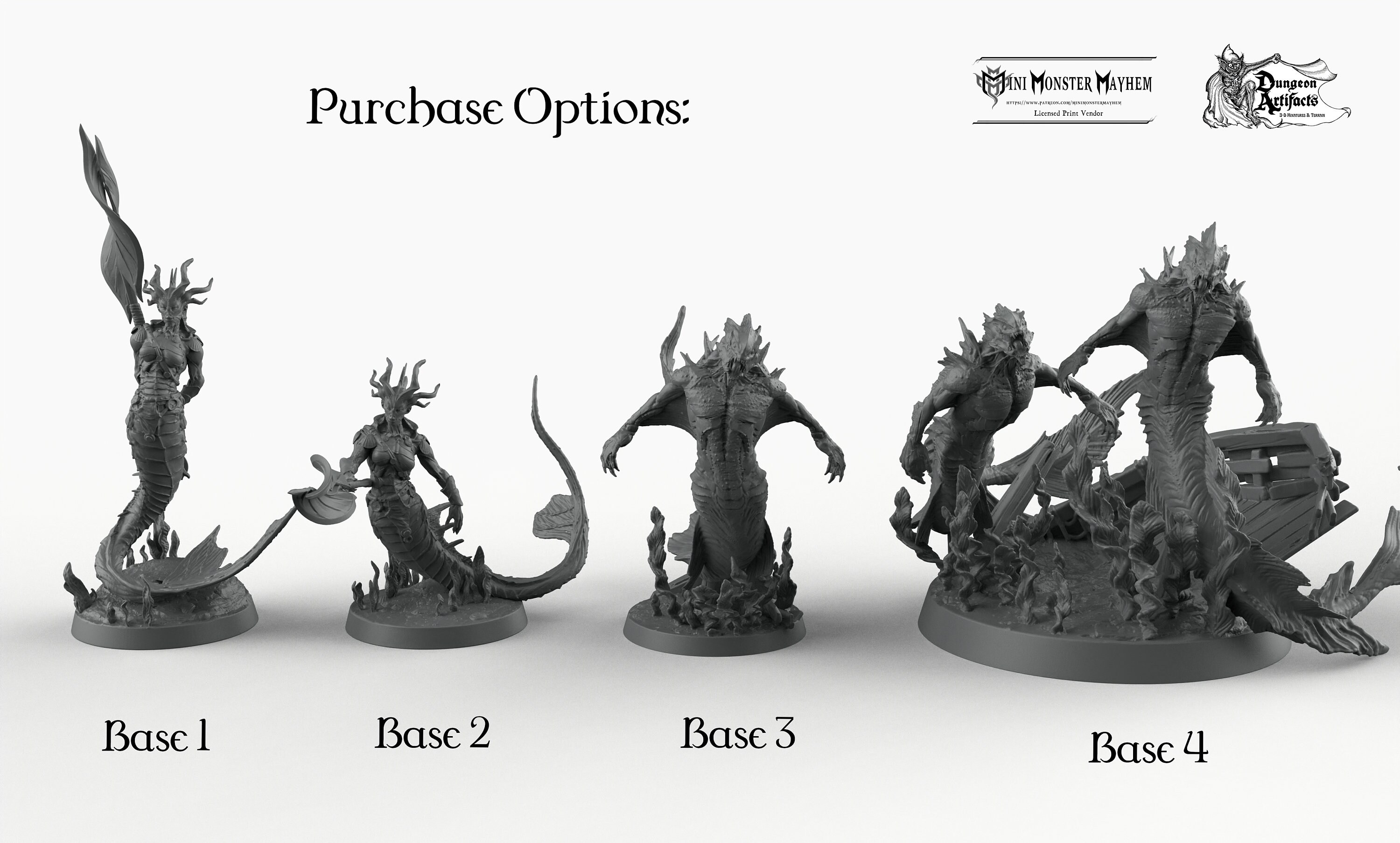 Abyssal Serpents - Merrow - Mini Monster Mayhem Wargaming