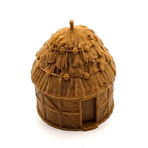 Small Round House - King and Country - Printable Scenery Terrain Wargaming D&D DnD 10mm 15mm 20mm 25mm 28mm 32mm 40mm 54mm