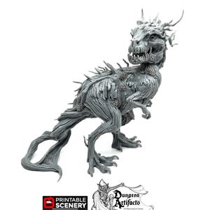 Tree-Rex - Hagglethorn Hollow Printable Scenery Wargaming D&D DnD Tyrannosaurus T-Rex Tree Rex