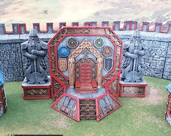 Trono de Ironhelm - Anões, Elfos e Demônios - Cenário Imprimível para Jogos de Guerra, D&D e DnD