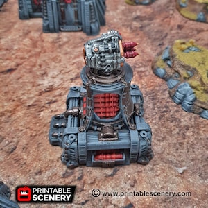 Sithic Outpost Missile Tower - 28mm 32mm Printable Scenery, Brave New Worlds, Sithic Outpost, Wargaming Tabletop