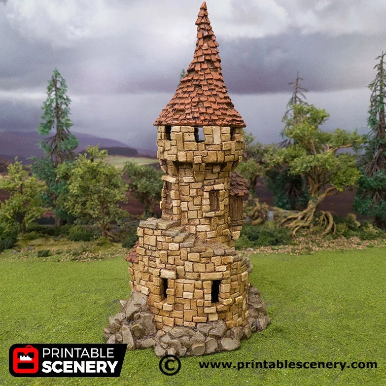 Hagglethorn Tower Hagglethorn Hollow Printable Scenery 15mm - Etsy