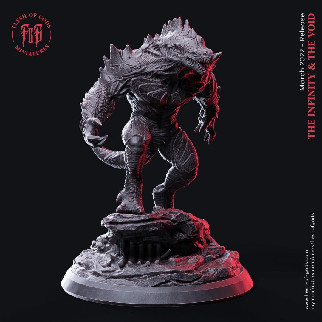 Iron-scaled Lizard - Infinity and the Void - Flesh of Gods Wargaming D ...
