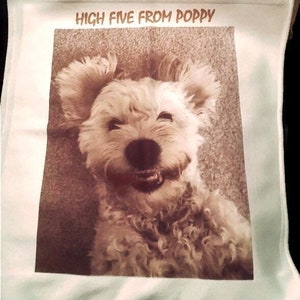 Personalised Tea Towel, Photo Gift for Him or Her