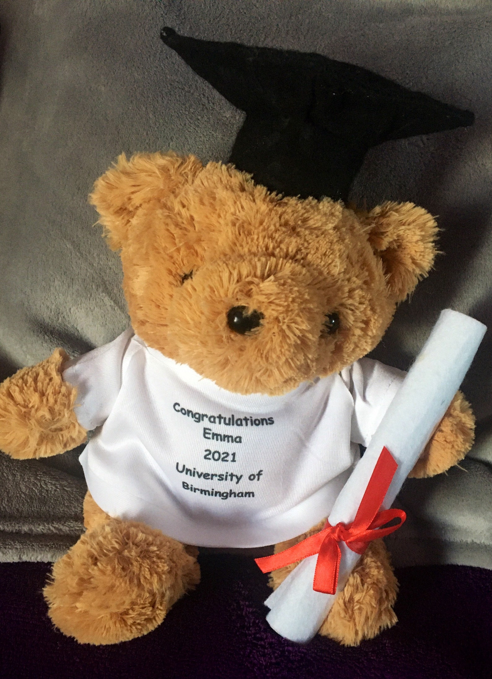 Graduation Teddy bear Personalised Gift Etsy