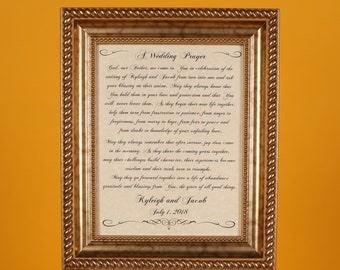 Traditional Wedding Prayer