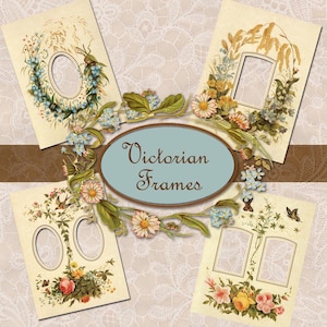 Victorian Frames Set 1 - Digital Ephemera - Junk Journal Art - Junk Journal Ephemera - Photography