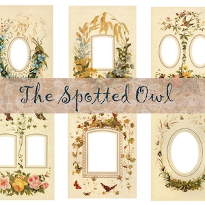 Victorian Frames Layout 1 - Digital Ephemera - Junk Journal Art - Junk Journal Ephemera - Photography