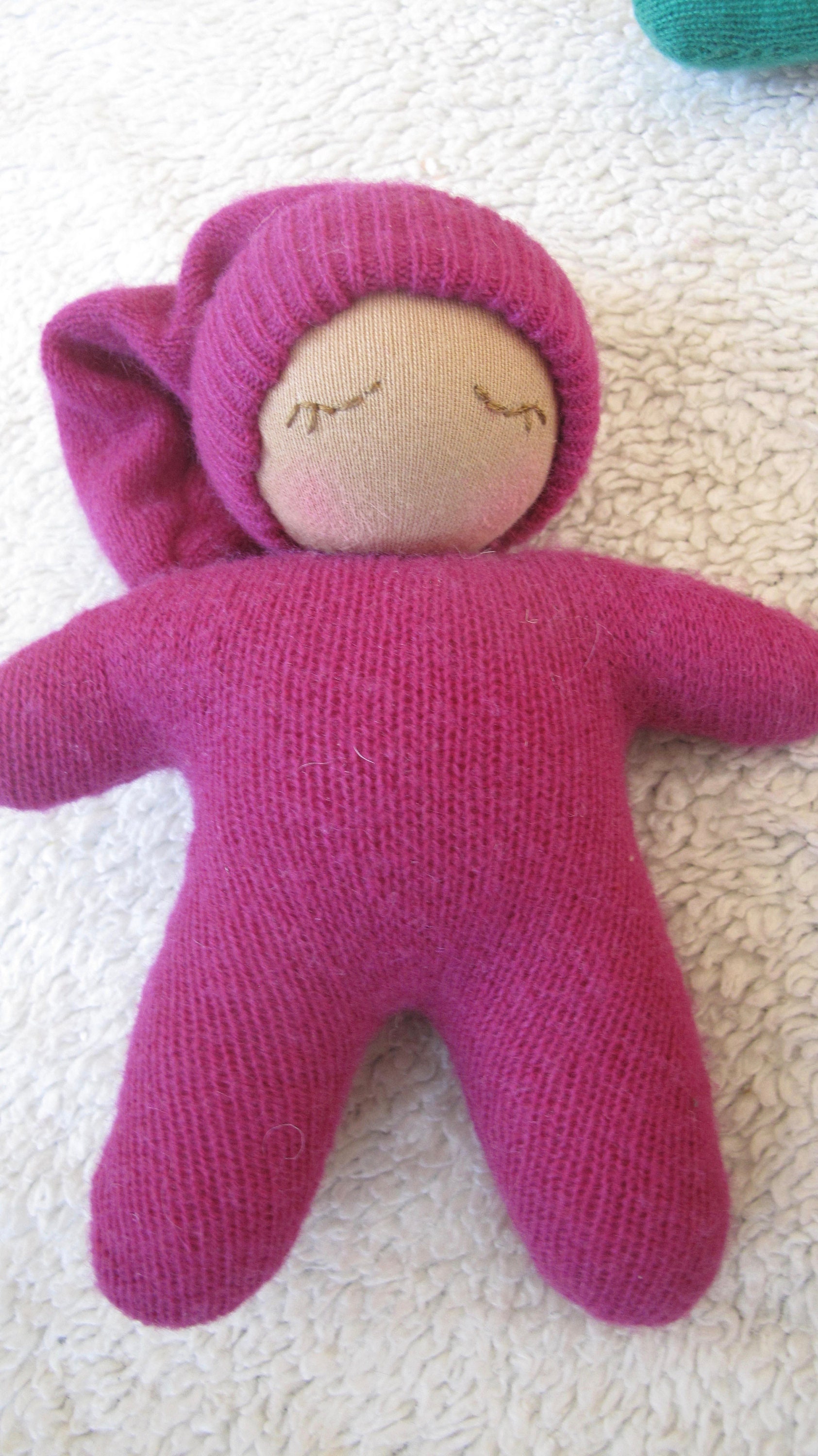 Made to Order Cashmere Cuddle Doll Waldorf Baby 7 Etsy