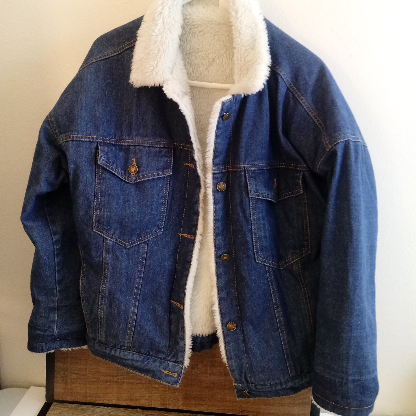 Denim Jacket With Fur - Etsy
