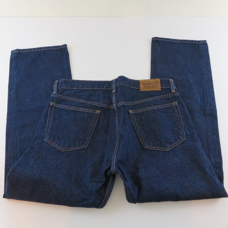 Vintage pendleton jean 35x30 mens blue denim jeans made in mexico 100/% cotton denim jeans mens boot cut straight leg jeans cowboy western