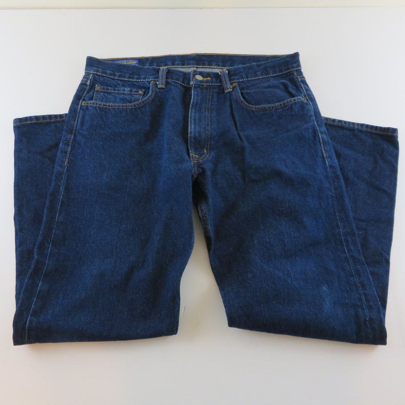 Vintage pendleton jean 35x30 mens blue denim jeans made in mexico 100/% cotton denim jeans mens boot cut straight leg jeans cowboy western