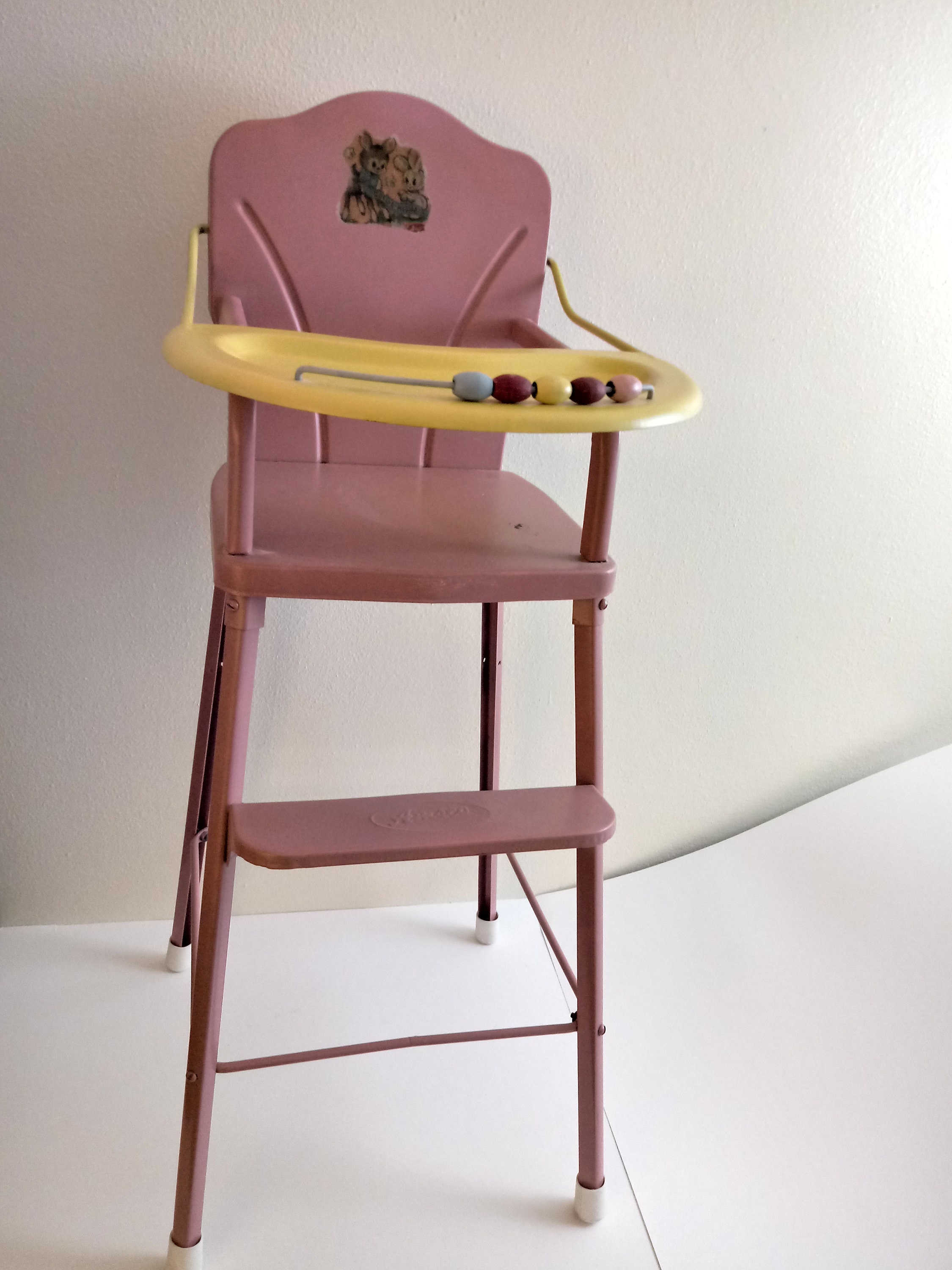 Vintage 1950's1960s Amsco Doll Highchair Metal High Chair Etsy