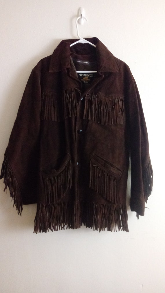 Western outdoor wear Sears USA vintage 80s suede f