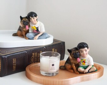 Custom 3D Printed Pet Portrait Plate – Personalized Memorial Plaque