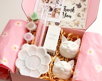 DIY Scented Pet Keepsake Kit: Paintable Plaster, Custom Colors