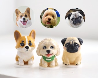 Custom 3D Pet Figurine – Personalized Dog Memorial Keepsake