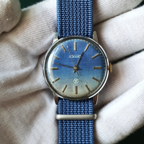 Soviet Vintage Wrist Watch Rocket "Jeans" Mechanical Watch USSR, Very Popular