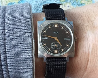 Montre homme soviétique vintage « ZIM » Зи 1960-70 mécanique URSS avec bracelet NATO