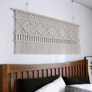 Luxury Handmade Macrame Wall Hanging-Bohemian Home Art Decor Room Decor-Macrame Curtain-Macrame Wedding Backdrop KWS04