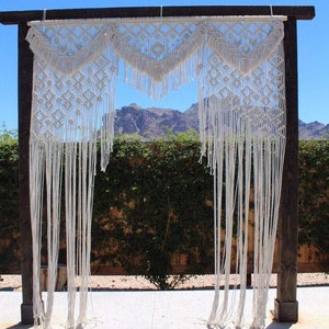 Latest Wedding decor Macrame Wall Hanging Bohemian Home Geometric Art Decor Beautiful Room Decoration Macrame Wedding Backdrop KWS03 image 3