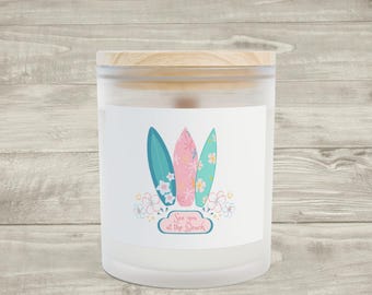 See you at the Beach, Floral Surfboard Trio Frosted Glass Candle | 11oz