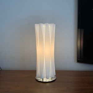 SLAMP “Bach” Small White Table Lamp by Francesco Parreti.