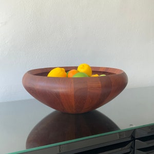 Jens Quistgaard XLarge Staved Teak Bowl for Dansk Int.
