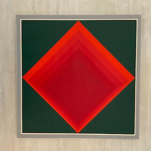 Luitpold Domberger Op Art Silkscreen Print, 1970s