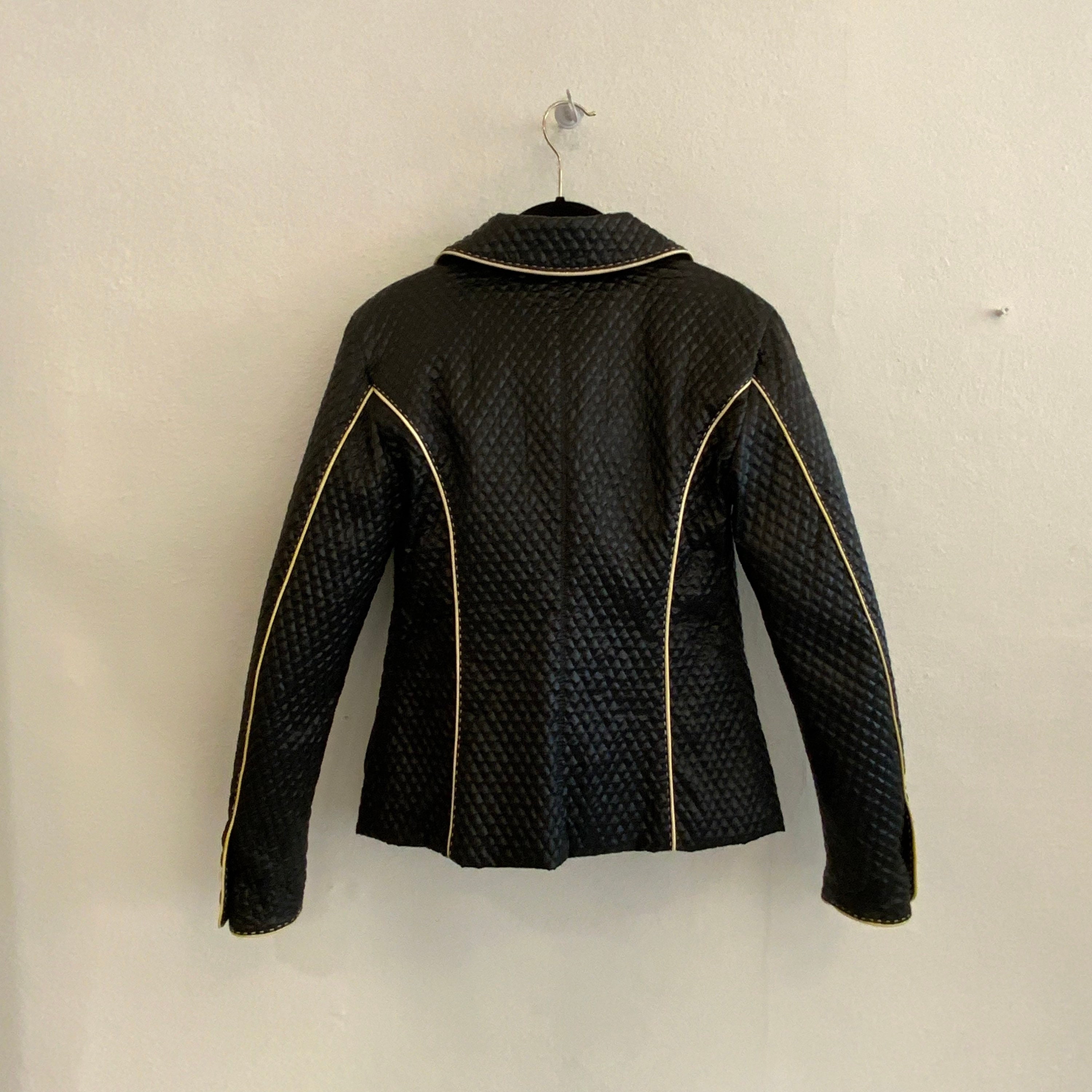 Alexander Mcqueen Tailored Women Jacket in Diamond Quitted Leather 