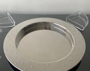Plateau Rond Alessi Michael Graves – Acier Inoxydable, Neuf Sous Emballage