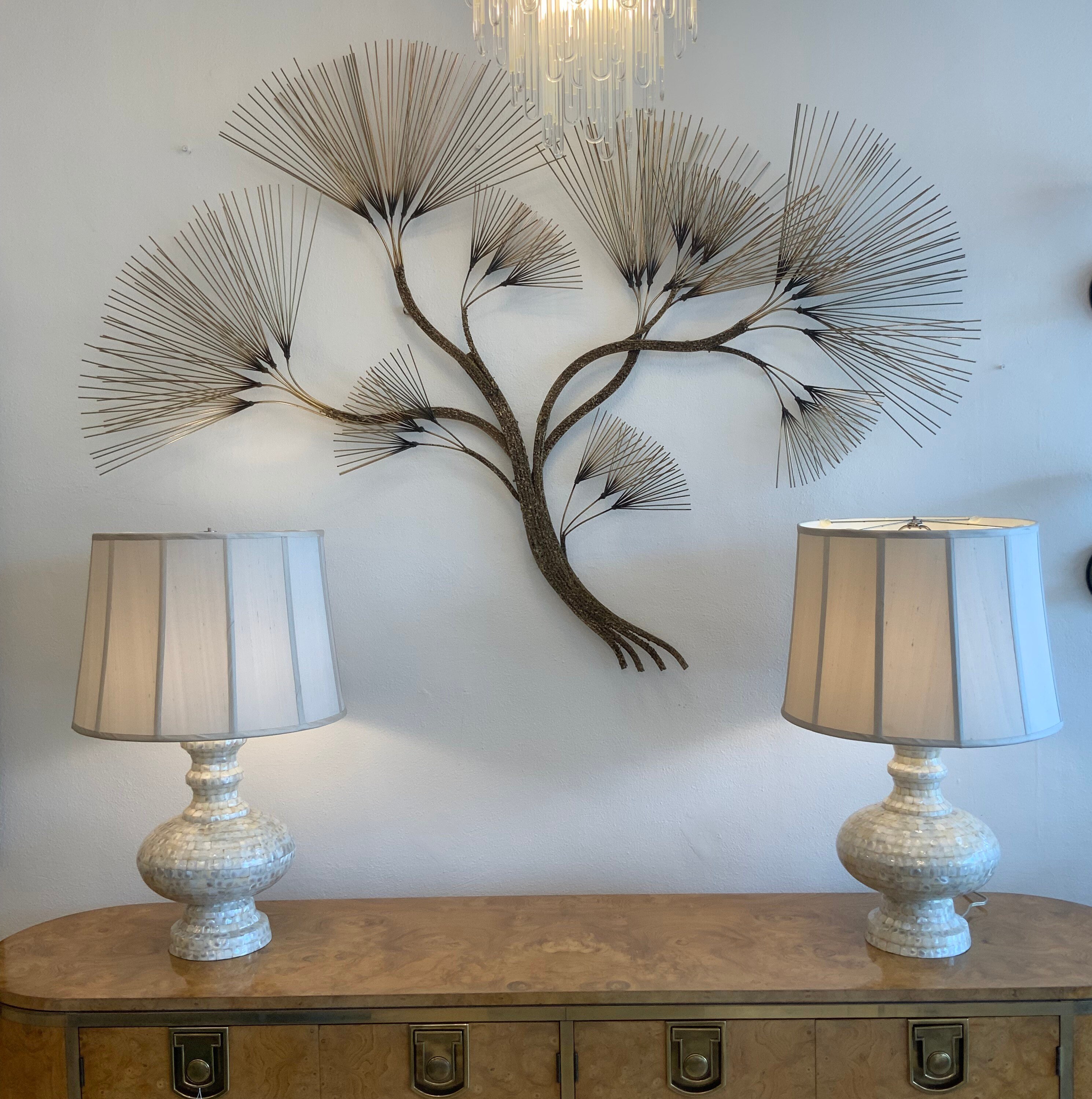 Curtis Jere Monumental Metal Tree Wall Sculpture, 1986 - Etsy