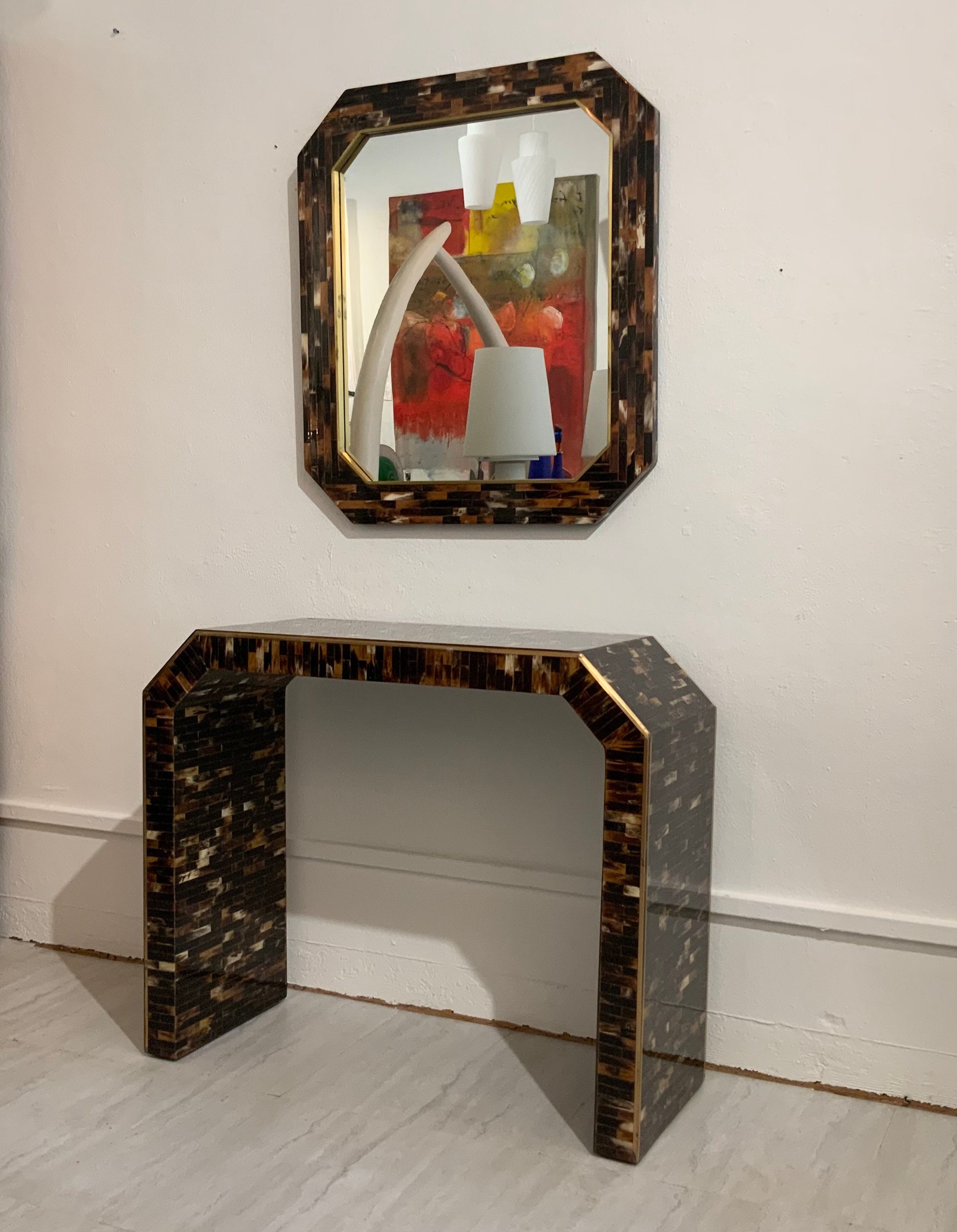 Mf0099 Unfolded Mirrored Furniture Console Table and Mirror Set Sale -  China Console Table and Mirror Set, Bedroom Furniture
