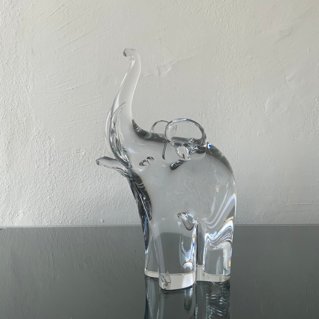 V.nason Murano Art Glass 12” Tall Elephant Sculpture - Etsy
