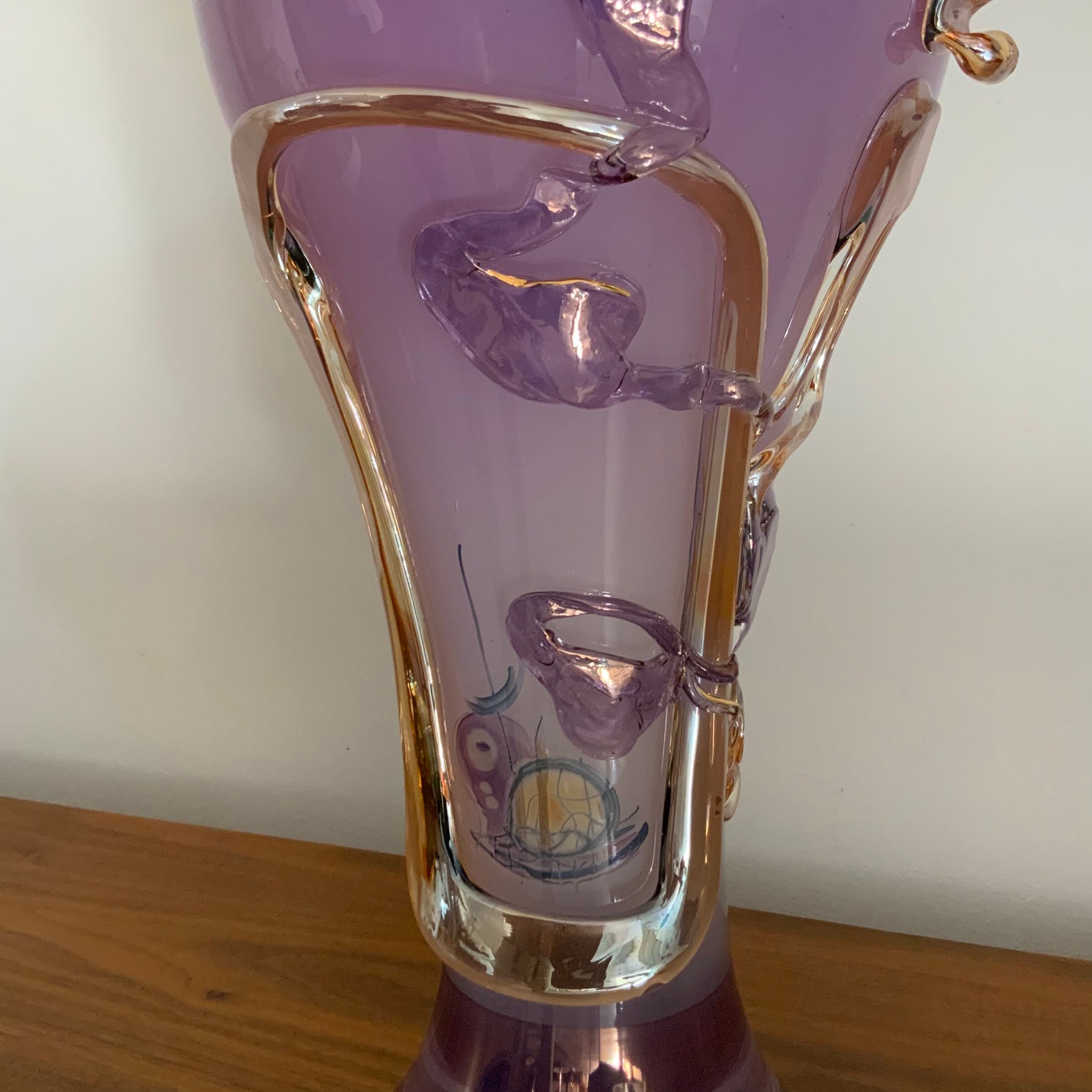 Ion Tamaian Art Glass Tall Vase/Sculpture Etsy