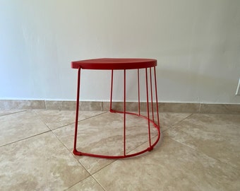 Ola Wihlborg for  IKEA  - TRANARÖ Red Stool/side table, in/outdoor