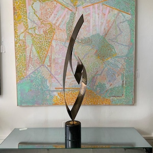 Curtis Jere  &quot;Eternal Flame&quot; Abstract Sculpture.
