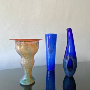 Set of Kosta Boda Sweden Art Glass Vases.