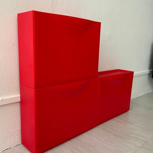 IKEA Red Trones Shoe Storage by Richard Clark, Made in Italy - Etsy
